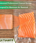 200 Pcs 6x10 Inch BPA Free Vacuum Sealer Bags Precut For All Vacuum Sealer Machines Keeps Food Fresh Three To Six Times Longer