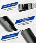 Diamond core drill bit by SHDIATOOL, 1-1/4 in (32 mm), black, vacuum-brazed both sides