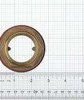 Heavy Duty 1.5 Inch Closet Spud Assembly For Toilets, Metal Construction, shown with scale for size reference