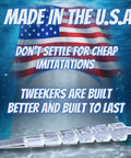 Precision Transparent Leveling Shims Invisible Wedges For Cabinet Countertops Baseboard And Toilet Install Heavy Duty Adjustable shown on water background with USA flag.