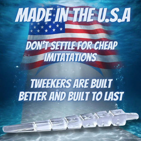 Precision Transparent Leveling Shims Invisible Wedges For Cabinet Countertops Baseboard And Toilet Install Heavy Duty Adjustable shown on water background with USA flag.