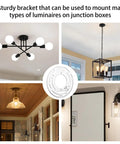 2 Pack Universal Light Fixture Mounting Brackets Rock Solid 4 Inch Round Steel Crossbars With Full Hardware Kit For Quick Wall Or Close To Ceiling Light Installations, showing various lighting setups.