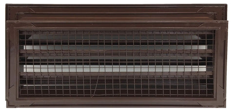 Aluminum Exterior Gable Louver Vent 16 Inch By 8 Inch for walls and crawl space durable weather resistant air grille with mesh