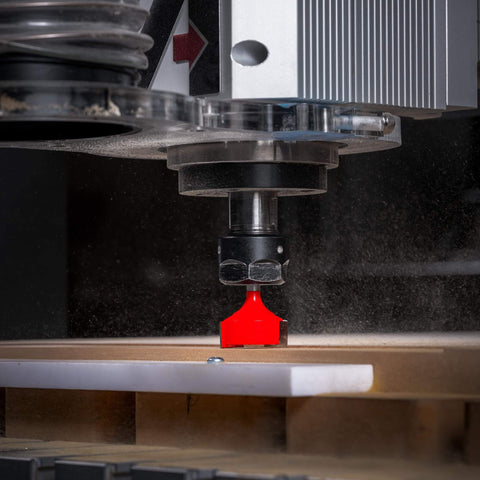 Freud Pro Grade Spoilboard Surfacing and Mortising Bit for CNC, Handheld, and Table Routers, cutting wood, 1.25-inch diameter