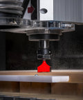 Spoilboard Surfacing And Mortising Router Bit Pro Grade One And A Quarter Inch Diameter With Half Inch Shank And Half Inch Carbide Height Dual Cutters Down Shear For Clean Top Surfaces For CNC Routers Handheld And Table Mounted Routers Top Bearing
