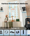 Smart PtZ Camera With 20x Optical Zoom And AI Auto Tracking Offers Crisp 1080p 60fps HDMI USB Output showing various installation options in a church.