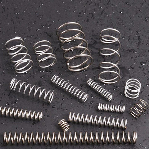 Heavy Duty Spring Assortment Kit 200-Piece Zinc Plated Steel Wire Extension Springs Set for Shop and Home Repairs, various sizes displayed