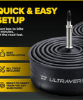 2 Pack 700C Bike Inner Tubes With 48mm Presta Valve, Butyl Rubber, Fits 700X35C To 700X43C Tires, Quick Setup