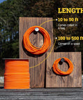 Heavy Duty Marine Grade Bungee Cord Three Eighths Inch By One Hundred Feet Neon Orange Durable Dacron Polyester Shock Cord For DIY Tie Downs And Commercial Use Industrial Strength Weather Resistant Long Lasting Stretch coiled and spooled