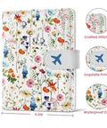 RFID Blocking Passport Holder With Magnetic Closure For Easy Access Leather Travel Wallet Case For Women And Men floral design