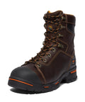 Built Tough Endurance 8 Inch Steel Toe Work Boot For Men With Puncture Resistant Sole, Anti Fatigue Technology, Briar Brown, Size 7.5M