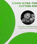 Heavy Duty 4.5 Inch Diamond Cutting Disc Set For Angle Grinder Ultra Thin Rock Slab Grinding Wheel No Sweat with diamond material