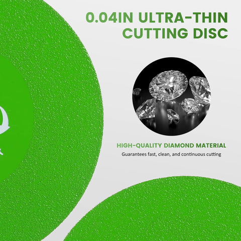 Heavy Duty 4.5 Inch Diamond Cutting Disc Set For Angle Grinder Ultra Thin Rock Slab Grinding Wheel No Sweat with diamond material