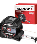2-in-1 Laser Tape Measure With 215 Ft Laser Distance Meter And 16 Ft Manual Tape For Quick Long Range And Precise Short Range Readings, Durable Handheld Tool For Builders And DIYers, black with red box