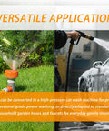 Beast Chassis Cleaner Flusher Kit With Magnetic Mount and 360 Degree Rotating Nozzle in garden and car wash setup