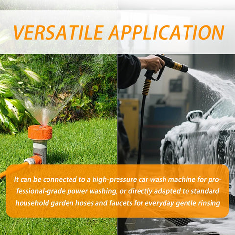 Beast Chassis Cleaner Flusher Kit With Magnetic Mount and 360 Degree Rotating Nozzle in garden and car wash setup