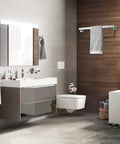 Five Piece Bathroom Hardware Set With 23.6 Inch Towel Bar Towel Rack Modern Stainless Steel Wall Mount Brushed Nickel Finish in bathroom