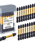20-Piece Phillips Bit Set Size Two for Impact Drivers, 2 Inch S2 Alloy Steel with Magnetic CNC Machined PH2 Tips shown