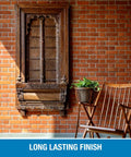 Built Tough Penetrating Brick Sealer And Mortar Waterproofer Blending Silane Siloxane Chemistry on brick wall with decor.