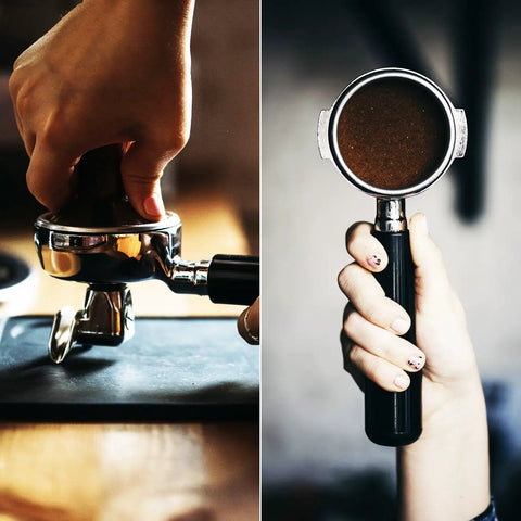 Using 58mm Espresso Tamper With Flat Stainless Steel Base Barista Grade Coffee Tamper For Your Home Espresso Setup Consistent Tamp