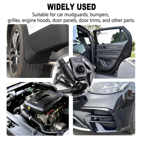 52 Piece Engine Under Cover Splash Shield Bolt Kit With U Nut Clips And Fender Liner Clips For Most Vehicles Widely Used