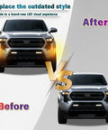 Comparison of Toyota Tacoma with upgraded Toyota Tacoma Front Wheel Arch Side Marker Lights Kit 2024-2026 SR SR5