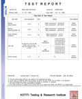 Test report showing filtration efficiency and standards for Premium KF94 Face Mask For Adults, White Protective Mask With 4 Layer Nonwoven Fabrics Made In Korea, FDA Registered And KFDA Approved