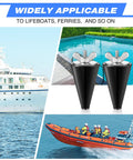 2 Pack Rubber Boat Drain Plugs For 1/2 To 1 Inch Holes shown near boats and pool.
