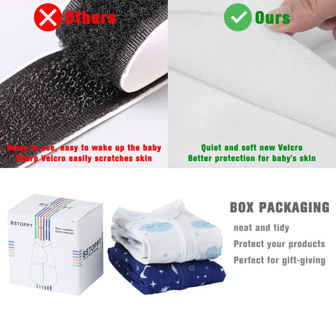Comparison of Velcro for Newborn Sleep Sack Swaddle For 3 To 6 Months Cozy Crib Safe Three Way Adjustable Wearable Blanket