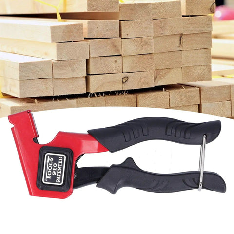 Alloy Steel Wall Anchor Setting Tool With Ergonomic Grip Rivet Gun for precise installation, shown with wood background.
