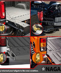 Chevy Silverado GMC Sierra Tailgate Hinge Kit Replacement For 1999-2007 1500 1500HD 2500 2500HD 3500 Classic And 2005-2006 Hummer H1 H2 H3 Tailgate Door Panel Repair
