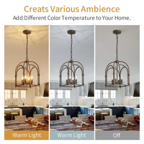 Dope Vintage Lantern Pendant Light Black Metal Cage Farmhouse Chandelier With E26 Socket For Kitchen Island Entryway Dining Room Or Hallway Industrial Style Lighting Bulbs Not Included