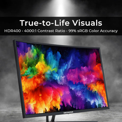 Beast Mode 39 Inch Curved Gaming Monitor With 2560x1440 Resolution, 1ms MPRT, 165 Hz, HDR400, 4000:1 Contrast displayed