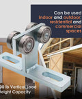 Beefy 4 Wheel Electric Hoist Trolley Assembly For 1.625 Inch And Up Strut Channels Steel Strut Channel Accessory