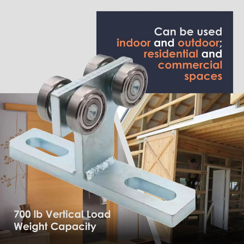 Beefy 4 Wheel Electric Hoist Trolley Assembly For 1.625 Inch And Up Strut Channels Steel Strut Channel Accessory