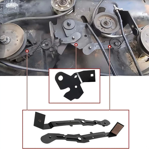 532151785 Mower Arm Bracket Roller Cam Kit For Husqvarna And Craftsman Riding Mowers With 42 Inch Deck Replacement Assembly Includes Idler Arm Bracket Brake Arm And Spring
