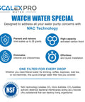 Compact Scale Prevention Water Filter Kicks Limescale To The Curb Removes Tough Sediment From Drinking Water Coffee And Tea Simple Hook Up Activated Carbon for high-capacity removal of contaminants.