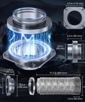 Magnetic Dryer Vent Connector Kit With No-Fuss Quick Connect Tech, 4-Inch Duct, 2.6ft Length, self-aligning magnets displayed