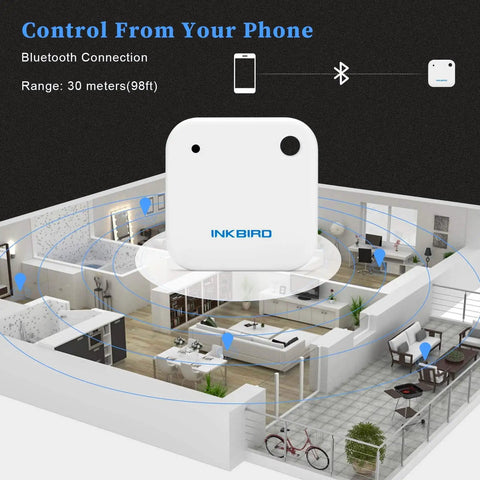 Wireless Temperature And Humidity Monitor With Bluetooth Sensor And App For Android And iOS Freezer Thermometer in a home setting