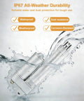 Heavy Duty 12V Linear Actuator 2800N 617Lbs With Mounting Brackets IP67 Waterproof shown in water for durability illustration