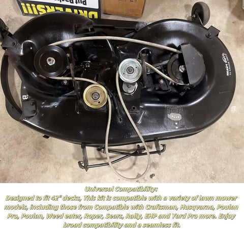 Arm Bracket Roller Cam Kit Replacement For 42 Inch Mower Deck LT1000 LT2000 For AYP Husqvarna And Craftsman Includes Two Brake Arms And Replaces 532184907 131335 532155046