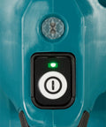 Pick Badass 40V Brushless Cordless Angle Drill power switch with green LED indicator for visibility during use.