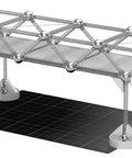 Structural Kit 2 Magnetic Modular System For Engineering And Architecture Education bridge model with 145 pieces