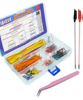 14 Value Solderless Flexible Breadboard Jumper Wire Kit With 560 Pieces Plus 65 Extra Wires And 2 Crocodile Clips, includes tweezers and storage box