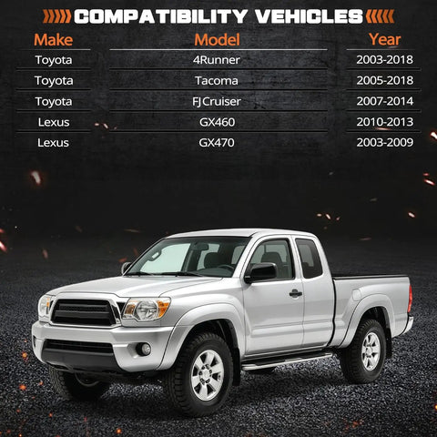 Premium CV Axle Bearing Puller And Seal Kit Works For Toyota 4Runner Tacoma Gx460 9031147013 8 Inch Clamshell Diff To Fix Bad Wheel Bearing Noise And Oil Leaks Without Beating Up Your Car Or Shelling Out Big Bucks To The Mechan Shop Bills. Toyota Tacoma pickup and vehicle fitment chart