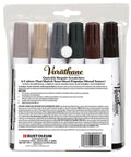 Knock Out Ugly Scratches With This Cool Tone Wood Stain Repair Kit Fast Touch Up Markers Restore Laminate Surfaces Effortlessly Quick Drying Oil Pens Perfect For Tricky Corners And Diy Crews Hunting For A Sweet Finish, six marker pack showing various wood tones.