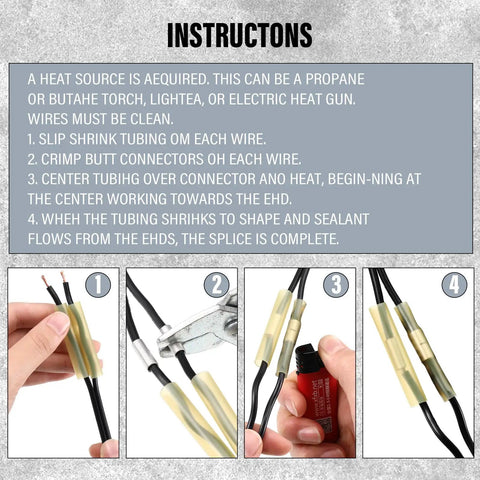 Step-by-step guide using 3 Pack Well Pump Wire Splice Kit for Submersible Pumps Underground Direct Burial Extension Cord.