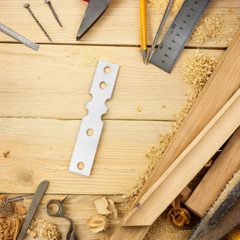 Flat Metal Connecting Plates Set 50 Pcs Iron Hardware Joining Brackets for Beefy Door Frames with woodworking tools