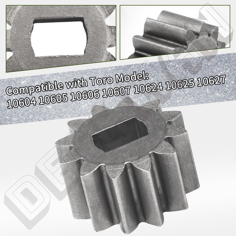 Two Pack 12-Tooth Pinion Gears 115-4668 12T Drive Gear For Toro 22 Inch Lawn Mower Wheel Replacements, close-up view