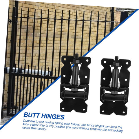 Pro Grade And Tough As Nails Heavy Duty Stainless Steel Gate Hinges Pair For Barn Doors Wooden Fences And Shed Cabinets, black butt hinges